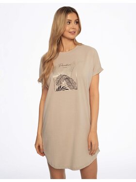 Henderson Henderson Koszula nocna 41312-88X Beżowy Relaxed Fit