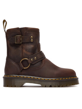 Dr. Martens Dr. Martens Polokozačky Crazy Horse DM41870200 Hnědá