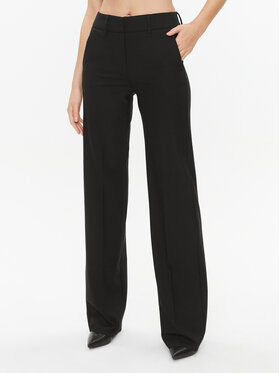 Marella Marella Medžiaginės kelnės Siluro 2331360936200 Juoda Regular Fit