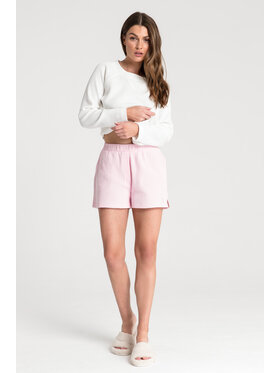 LaLupa  LaLupa Szorty piżamowe LA074 Różowy Comfortable Fit
