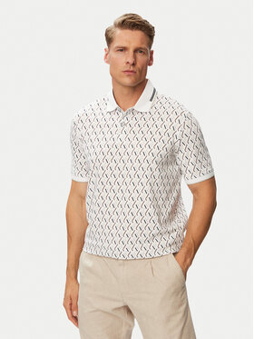 Bugatti Bugatti Polo särk 8150-15032E Valge Regular Fit