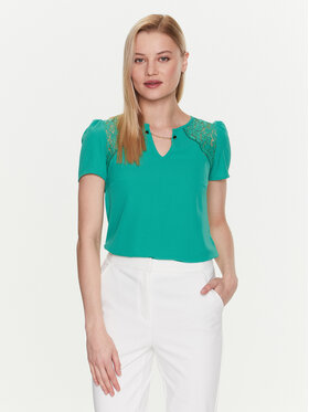 NAF NAF NAF NAF T-shirt Ojasper XENT113 Zelena Regular Fit