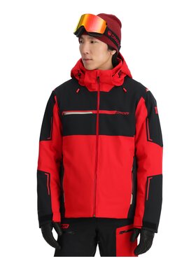 Spyder Spyder Kurtka narciarska Kurtka narciarska męska Spyder Titan Czerwony Regular Fit