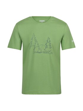 Regatta Regatta T-Shirt Breezed IV Zielony Short Fit
