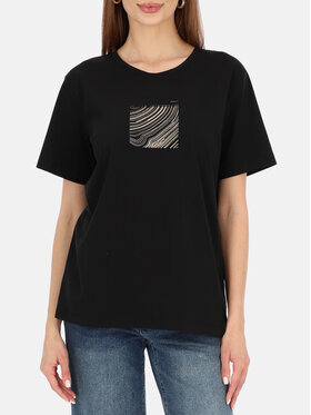 Potis & Verso Potis & Verso T-Shirt Mercy Czarny Regular Fit