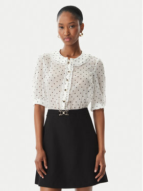 Artigli Artigli Sukienka koktajlowa ACAB004725 Biały Regular Fit