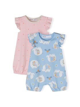 MINOTI MINOTI Komplet 2 par pajacy 24babypack34 Błękitny