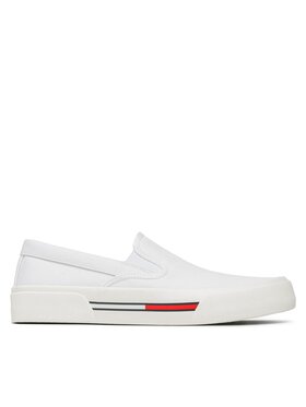 Tommy Jeans Tommy Jeans Tenisówki Slip On Canvas Color EM0EM01156 Biały