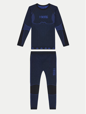 Viking Viking Termoaktív fehérnemű szett Riko Kids Set 500/14/3030/15 Fekete Skinny Fit