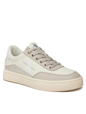 Calvin Klein Jeans Calvin Klein Jeans Снікерcи Classic Cupsole Low Lace Lth Ml YW0YW01296 Бежевий