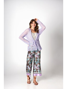 YOU by Tokarska YOU by Tokarska Kardigan lovina Fioletowy Regular Fit