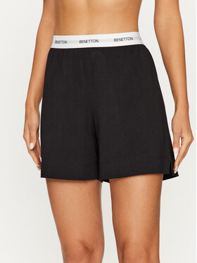 United Colors Of Benetton United Colors Of Benetton Pyžamové šortky 30963900F Čierna Regular Fit