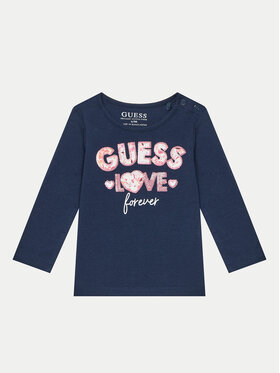 Guess Guess Majica K4BI16 J1314 Tamnoplava Regular Fit