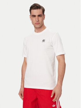 adidas adidas Tričko Trefoil Essentials JI8544 Biela Regular Fit