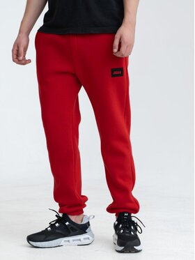 Jigga Wear Jigga Wear Spodnie dresowe Spodnie Dresowe Męskie Czerwone Jigga Wear Badge 2XL Czerwony Regular Fit