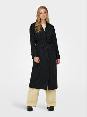 ONLY ONLY Trench 15217799 Negru Relaxed Fit