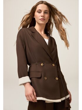 Oltre Oltre Giacca outdoor R009J000299N022 Marrone Baggy Fit