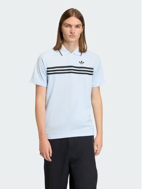 adidas adidas Polo 159290 Błękitny Regular Fit