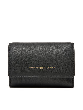 Tommy Hilfiger Tommy Hilfiger Dámska peňaženka Logotape Trifold AW0AW17477 Čierna