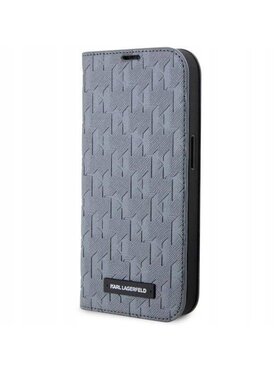 KARL LAGERFELD KARL LAGERFELD Etui na telefon Saffiano Monogram Srebrny