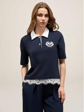 Oltre Oltre T-shirt G068J004288N034 Blu Regular Fit