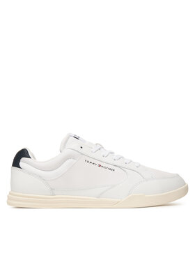 Tommy Hilfiger Tommy Hilfiger Сникърси Lo Pro Cupsole Perf Leather FM0FM05944 Бял