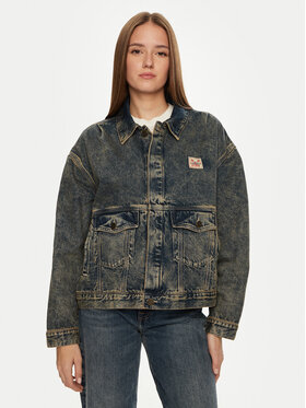 American Vintage American Vintage Jeansjacke Joybird JOY16FH24 Blau Oversize