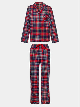 Selmark Selmark Pižama Big Family P7276 Rdeča Regular Fit
