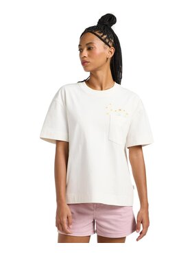 Lee Lee T-Shirt 112364111 Beżowy Regular Fit