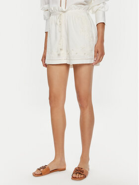 TWINSET TWINSET Stoffshorts 241TT2011 Weiß Regular Fit