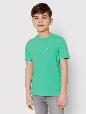 Tommy Hilfiger Tommy Hilfiger T-Shirt Essential Pocket KB0KB07081 D Zielony Regular Fit