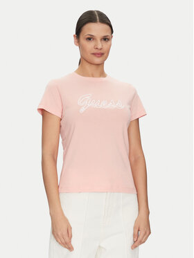 Guess Guess Футболка V5GI02 K9RM1 Рожевий Slim Fit