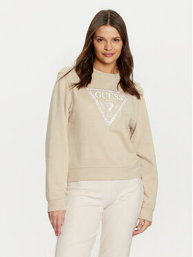Guess Guess Суитшърт W5RQ09 K8802 Бежов Regular Fit