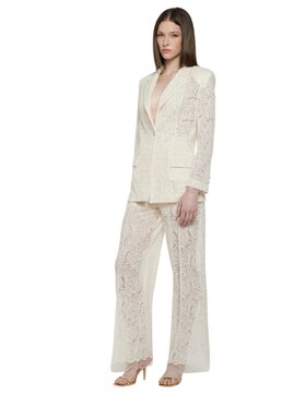 Simona Corsellini Simona Corsellini Spodnie zimowe pa01301-v0359 Beżowy Regular Fit