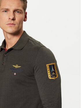 Aeronautica Militare Polo Majica 242PO1816J558 Khaki Regular Fit