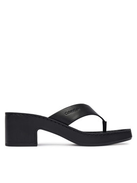 Calvin Klein Calvin Klein Varbavahesandaalid Block Heel Sndl Thong Lth HW0HW02913 Must