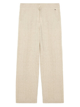 Tommy Hilfiger Tommy Hilfiger Trikotāžas bikses UW0UW06631 Krēmkrāsas Relaxed Fit