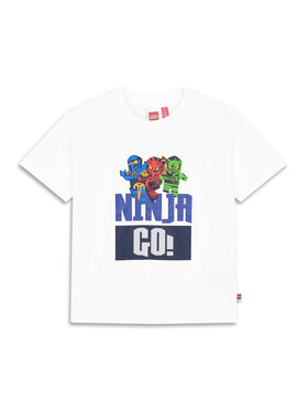 LEGO LEGO T-Shirt Taj302 Biały Regular Fit
