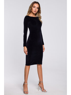 Made of Emotion Made of Emotion Abito da cocktail M565 Blu scuro A-Line Fit