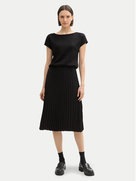 Tom Tailor Tom Tailor Sukienka codzienna 1043883 Czarny Regular Fit