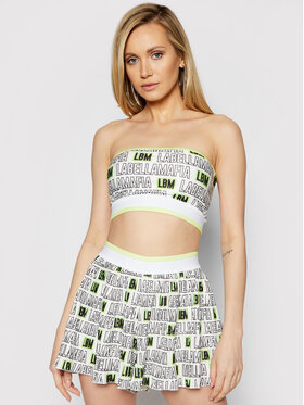 LaBellaMafia LaBellaMafia Sada top a textilní šortky 21280 Bílá Regular Fit