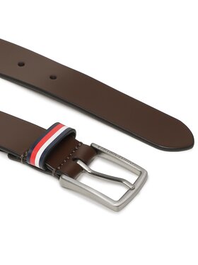 Tommy Hilfiger Otroški Pas Leather Belt AU0AU01677 Rjava