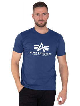Alpha Industries Alpha Industries T-Shirt AI.100501-735 Granatowy Basic Fit