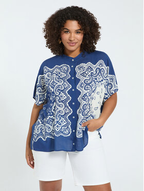 Fiorella Rubino Fiorella Rubino Camicia 5013L000176N0S1 Blu Boxy Fit
