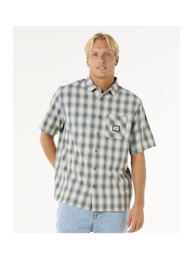 Rip Curl Rip Curl Koszula Raw Energy S/S Plaid Shirt Écru Standard Fit