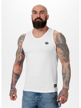 PITBULL PITBULL Tank top Tank Biały Regular Fit