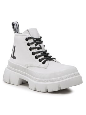 KARL LAGERFELD KARL LAGERFELD Botine KL43520 Alb