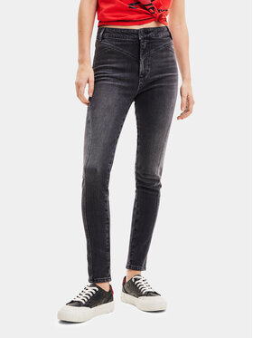 Desigual Desigual Джинси 23WWDD44 Чорний Slim Fit