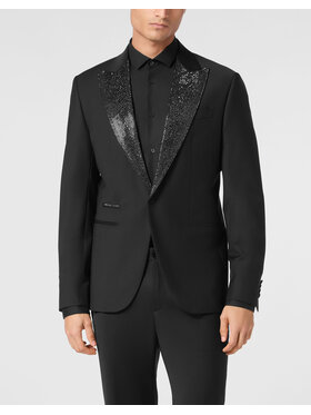 PHILIPP PLEIN PHILIPP PLEIN Marynarka 23083 Czarny Regular Fit