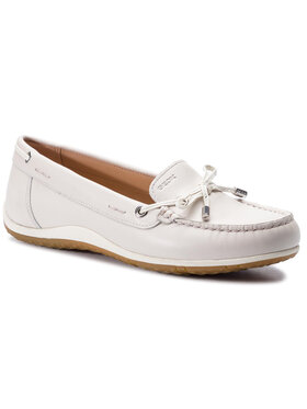 Geox Geox Mokasíny D Vega Moc B D92DNB 043BC C1002 Bílá
